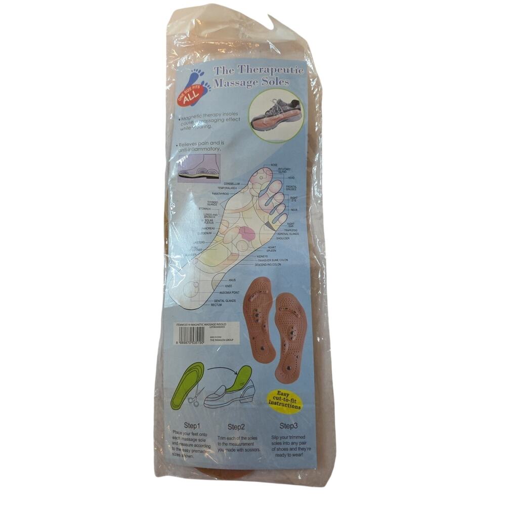 Paragon Group Therapeutic Massage Soles One Size Fits All Relieves Pain Anti...